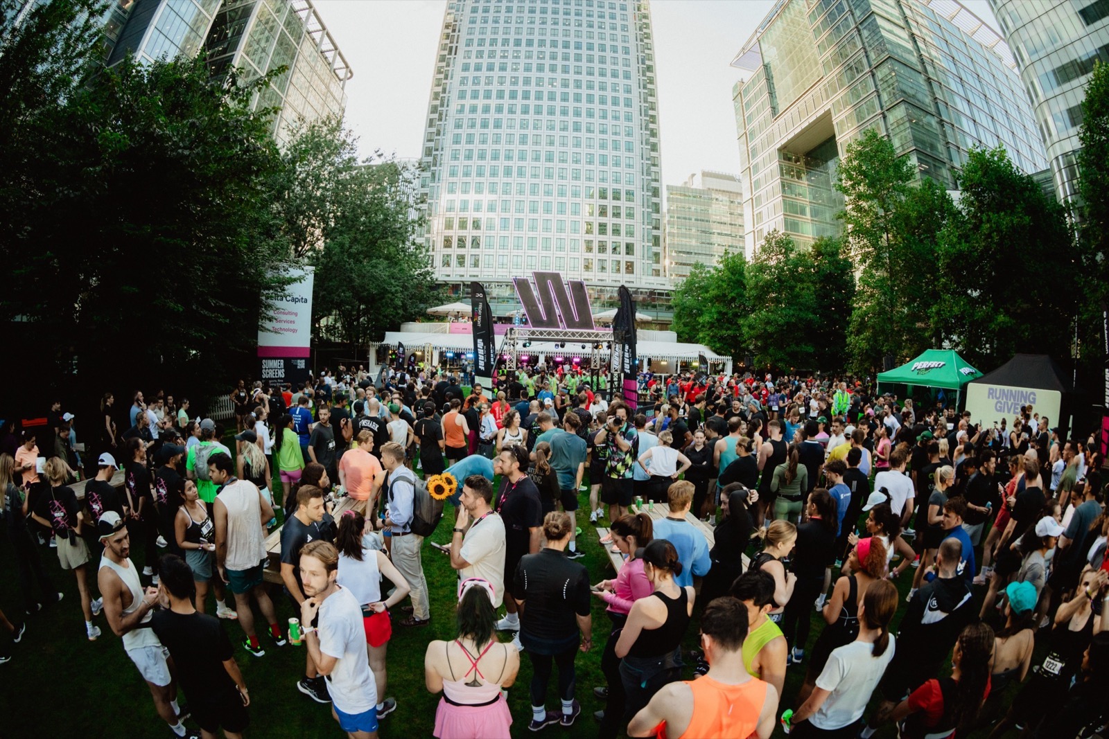The Festival Village on Canada Square Park at last year's Run The Wharf